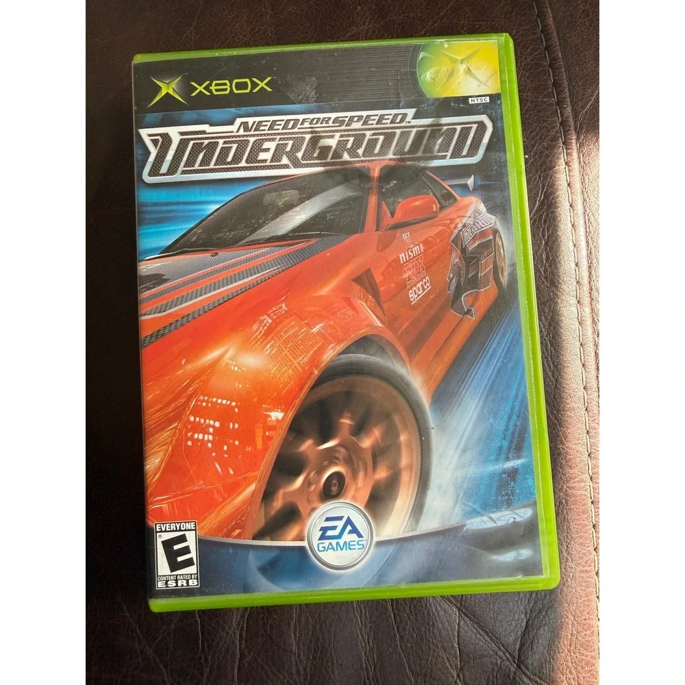 Y2K 2003 Microsoft Xbox Need for Speed Underground Case and Manual No Game Disc